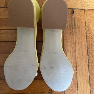 Steve Madden mustard block heel sandals